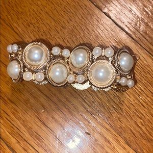 Faux pearl bracelet